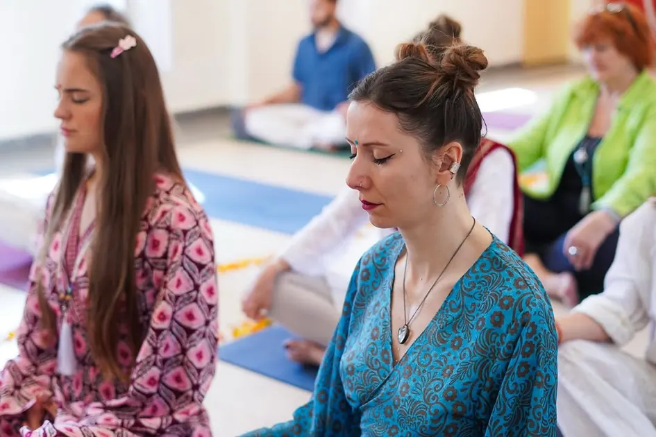 200 Hour Yoga Teacher Training batch meditating at Mira Yoga Retreat Goa
