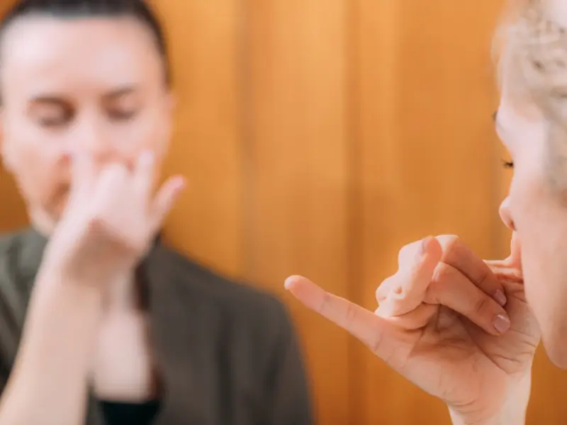 Pranayama practice during the 200 Hour Yoga Teacher Training in Goa