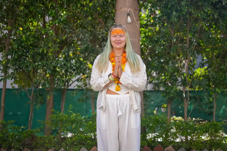 Opening ceremony at 200 Hour Yoga Teacher Training in Goa