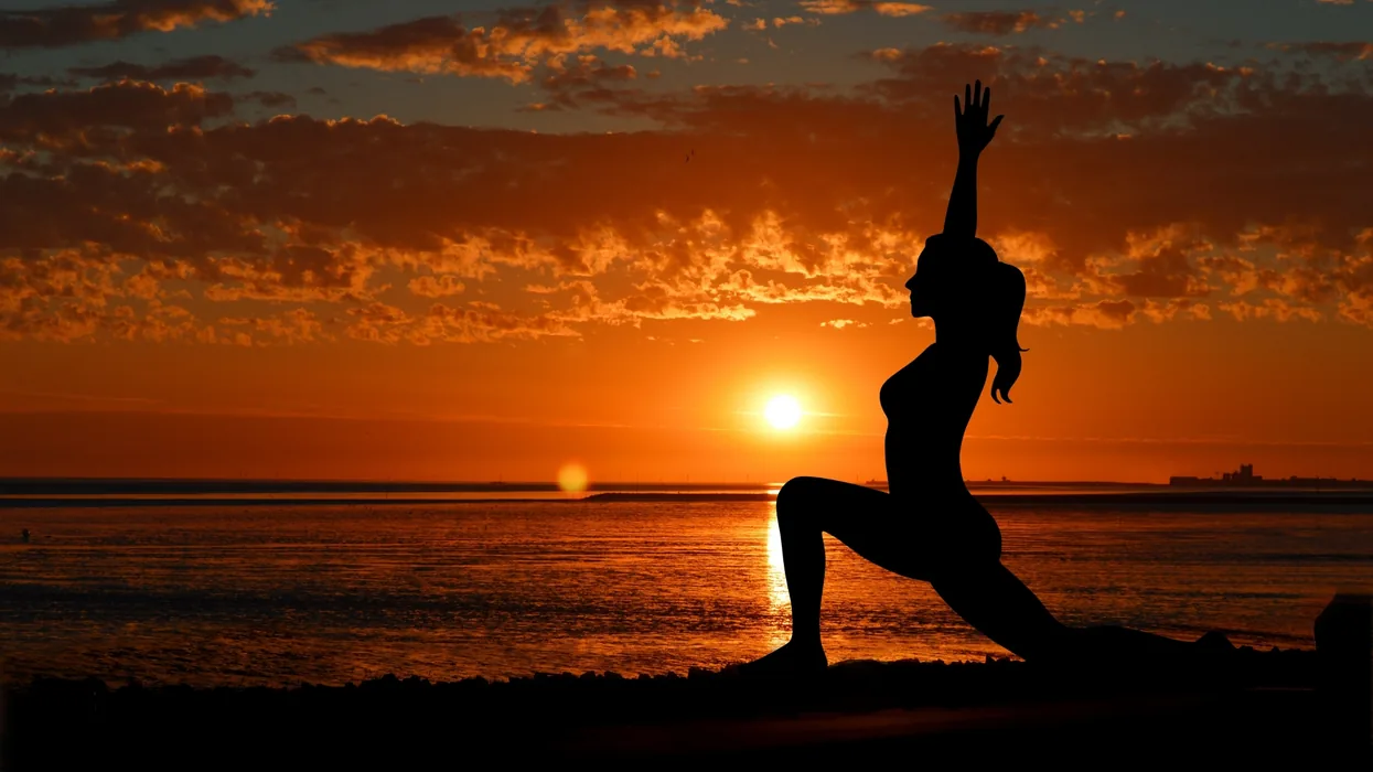 Yoga teacher training at sunrise Goa beach — Mira Yoga Retreat 200 Hour YTTC